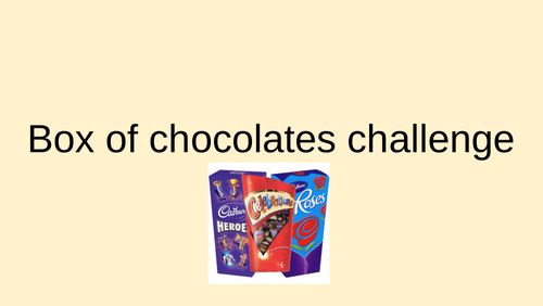 Box of chocolates maths challenge