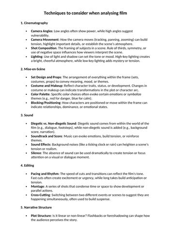 IB Language and Literature - Get Out