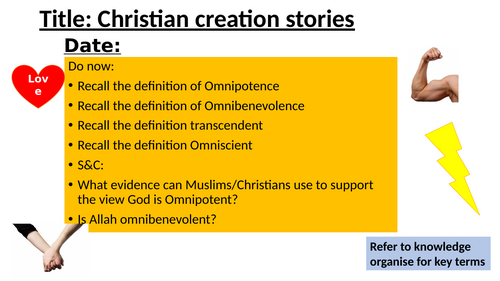 Christian creation story (KS3 & KS4 suitable)