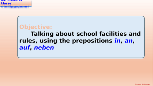Stimmt 1. K4. Schule is klasse! 4. Im Klassenzimmer! P.82 - 83