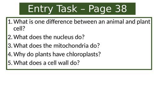 Eukaryotic vs Prokaryotic cells KS3