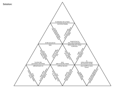 La Haine Tarsia Puzzle