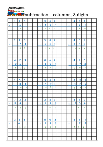 Subtraction practice