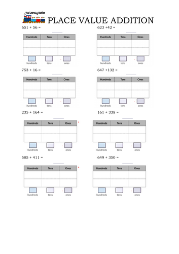 Place Value Addition 2