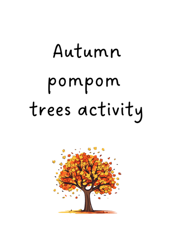 Autumn pompom trees