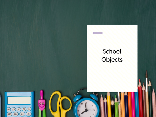 ESOL / EAL / English Functional Skills - Classroom objects