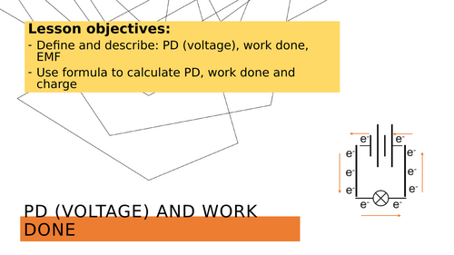 Lesson 2: Woek Done and PD (Voltage)