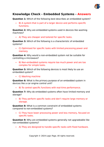 GCSE Computer Science | AQA | Embedded Systems