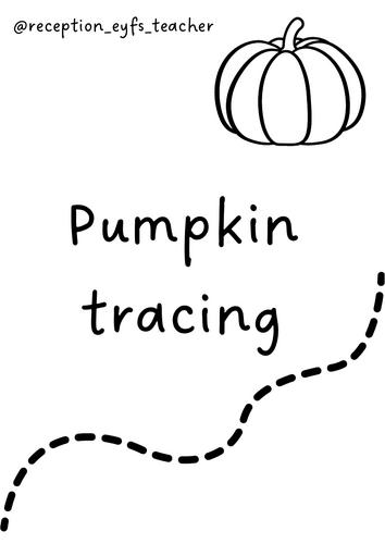 Pumpkin pre writing tracing