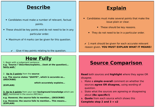 National 5 History Skills Flip Book