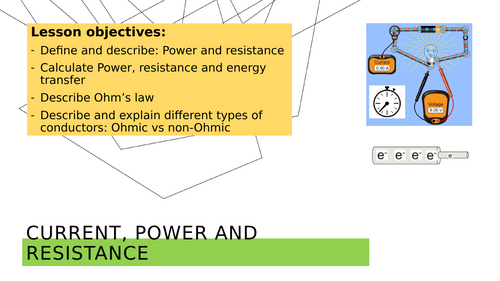 Power and Resistance (Ohm's Law)