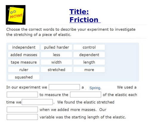 KS3 Basic Forces Unit and Workbook