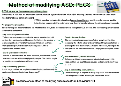 Comp 3 - methods of modifying ASD