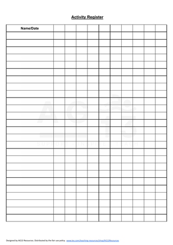 Activity Register Template- pdf