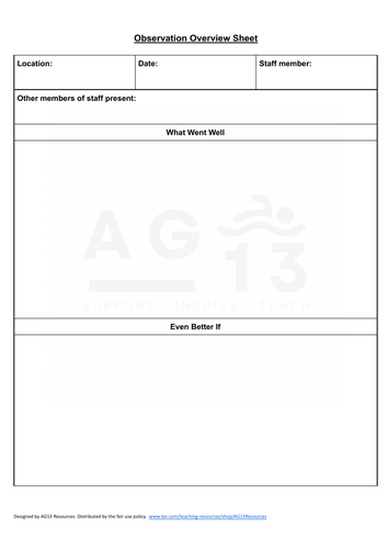 Observation Overview Template- pdf