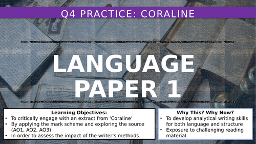 AQA Language P1 Q4 - Coraline