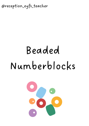 Beaded Numberblocks