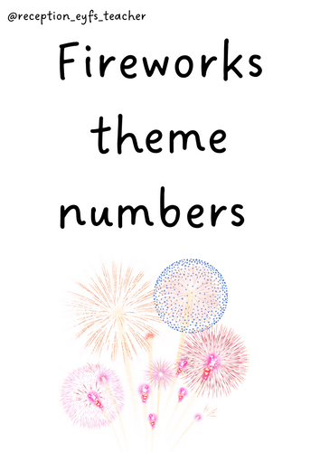 Fireworks theme numbers