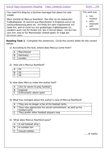 German Assessment Celebrity Culture