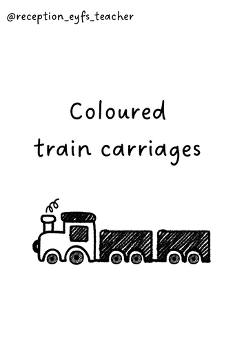 Coloured train carriages