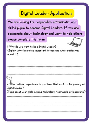 Digital Leader Application