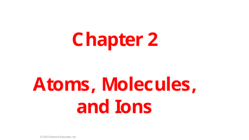 FULL Introduction to Atoms, Molecules, and Ions - Chemistry (2025)