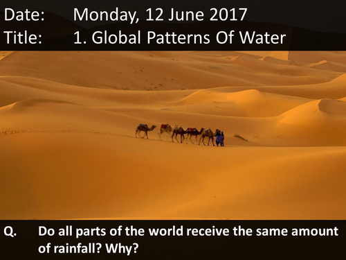 Geography - global patterns of water