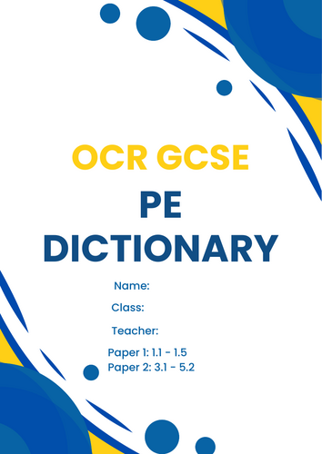 OCR GCSE PE Dictionary