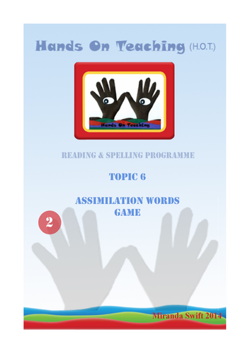 Topic 6 Assimilation Words Game  Hands on Teaching