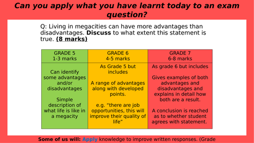 GCSE Geography – Urban issues and challenges -3 - megacities