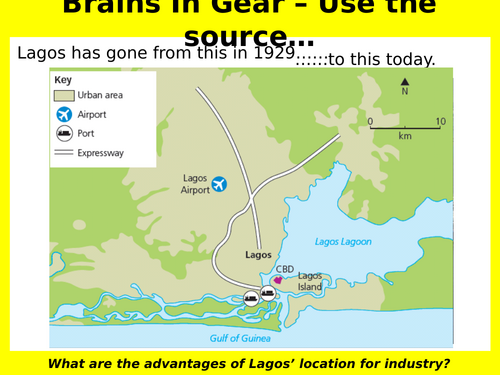 GCSE Geography – Urban issues and challenges -6 - LIC - Urban opportunities in Lagos - Economic