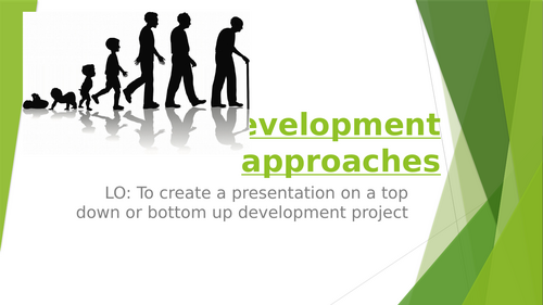 Edexcel GCSE Geography – Development Dynamics - 5 - development approaches
