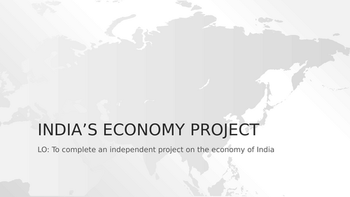Edexcel GCSE Geography – Development Dynamics - 8 - India's economy