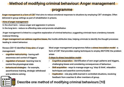 Comp 3 - methods of modifying crime