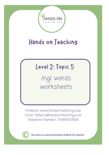 Topic 5 Multisensory Assimilation NG Worksheets Hands on Teaching