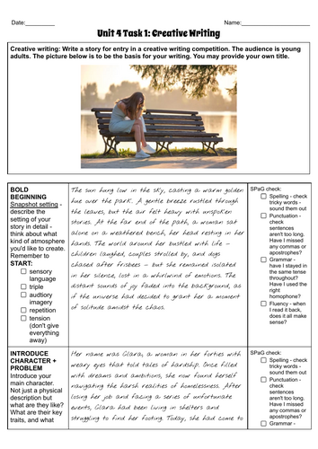 CCEA GCSE English Unit 4 T1 Guided Practice