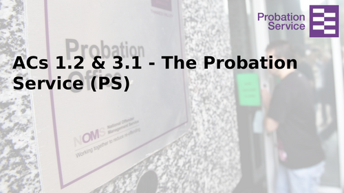 Criminology L3 WJEC UNIT 4 ACs 1.2 & 3.1 The Probation Service & Its Role in Social Control