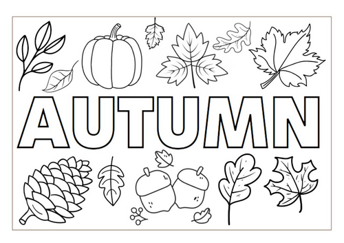 Seasons Colouring Pages