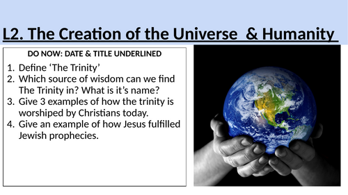 Creation - Christian Beliefs - Edexcel Spec B