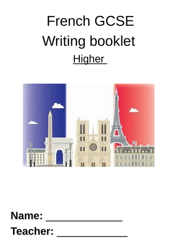 NEW AQA Spec GCSE Writing booklet - HIGHER