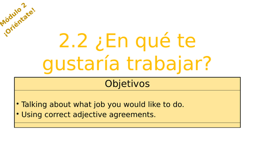 Viva 3 Rojo - Module 2.2 ¿En que te gustaria trabajar?