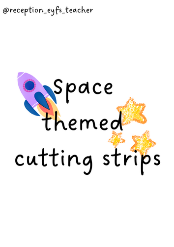 Space themed cutting strips