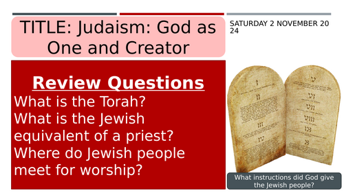 AQA Religious Studies Jewish Beliefs