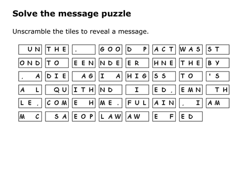 Solve the message puzzle from Lady Jane Grey