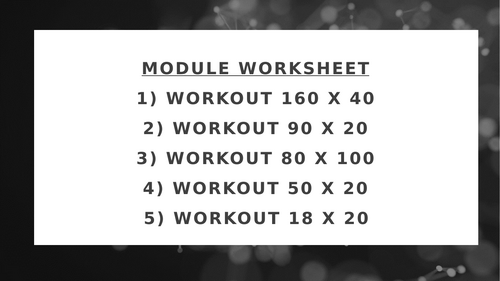 MODULE WORKSHEET 33