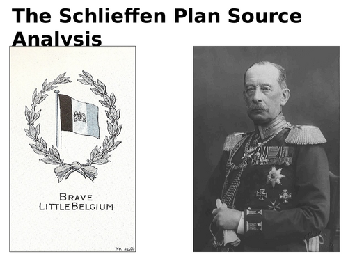 The Schlieffen Plan Source Analysis Activity