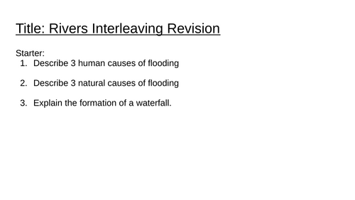 Spain Floods 2024 GCSE Lesson