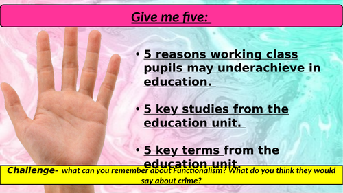 A-Level Sociology AQA - Functionalist view of crime and deviance