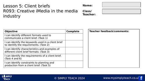 R093 - L5 Workbook (Client requirements)