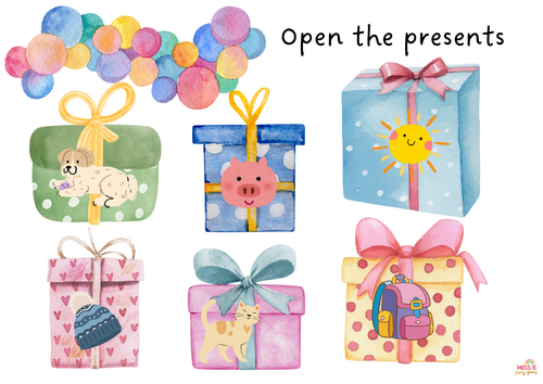 Open the Presents - CVC Writing